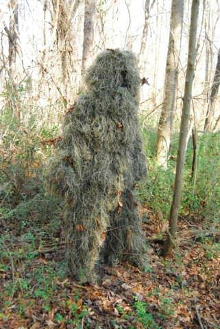 Bulls-Eye 4pc Woodland Ghillie Suit - XL-2XL