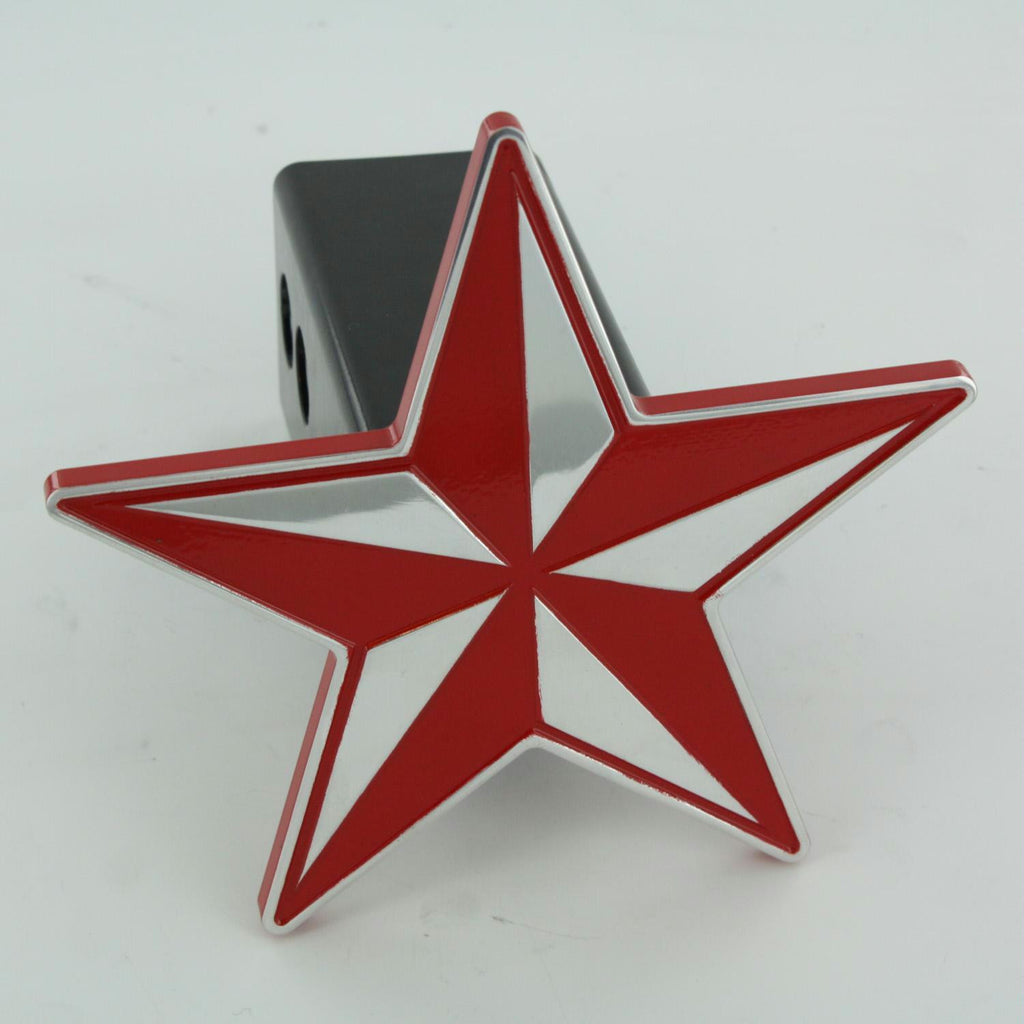 All Sales Nautical Star Hitch Cover- Red