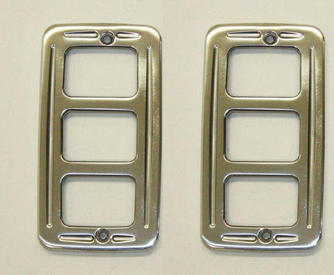 All Sales Front Turnsignal Cover - Pair Chrome