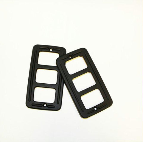 All Sales Front Turnsignal Cover - Pair Black Powder Coat