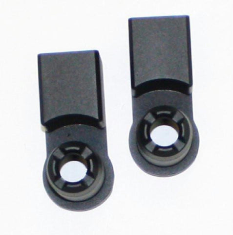 All Sales Side Mirror Relocator Bracket - Pair (mirror head with push clip) Black