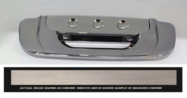 All Sales Brush Chrome Tailgate assembly-dimple