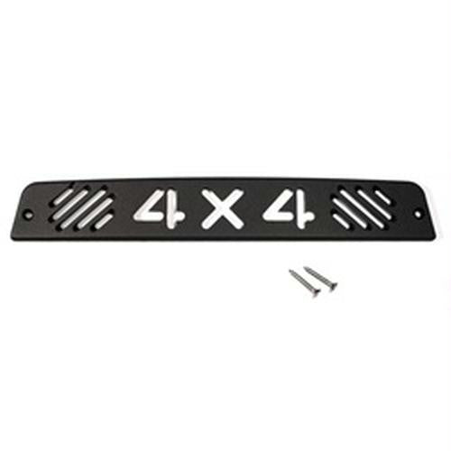 All Sales 4 X 4 3rd Brake Light Cover-Black Powdercoat