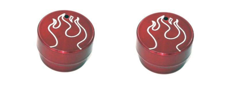 All Sales Interior Dash Knobs (set of 2)- Flame Red