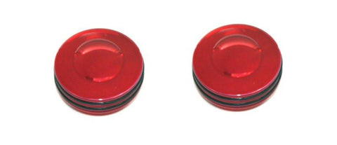 All Sales Interior Dash Knobs (set of 2)- O-ring Red