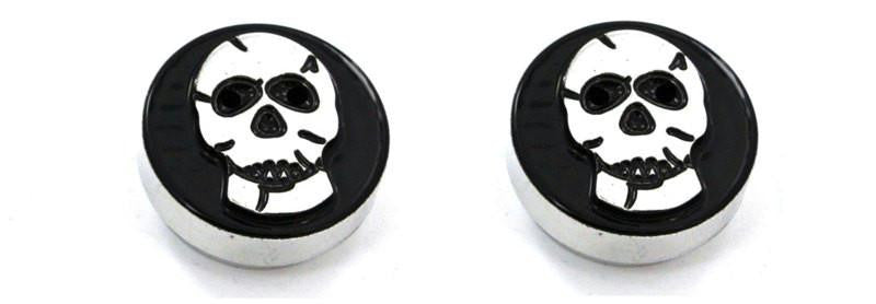 All Sales Interior Dash Knobs (set of 2)- Skull Black