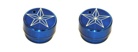 All Sales Interior Dash Knobs (set of 2)- Star Blue