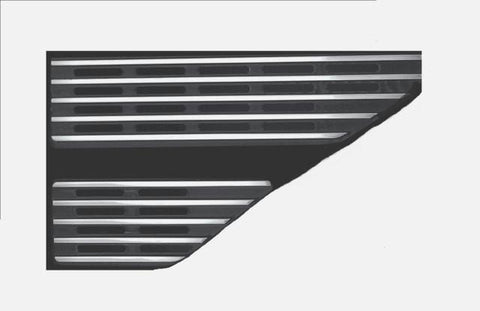 All Sales Hood Vent Grille\s Pair -Polished