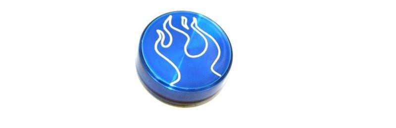 All Sales Interior Dash Knobs (4wd knob)- Flame Blue