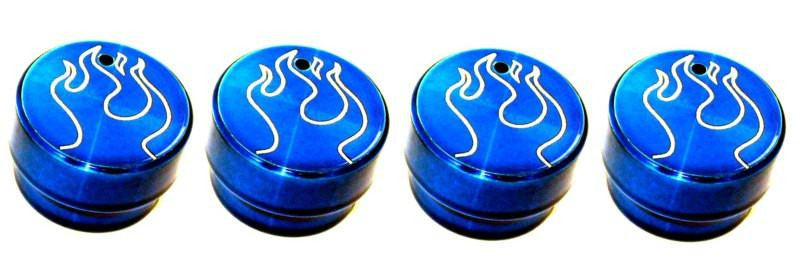 All Sales Interior Dash Knobs (set of 4) AC+4wd knob- Flame Blue