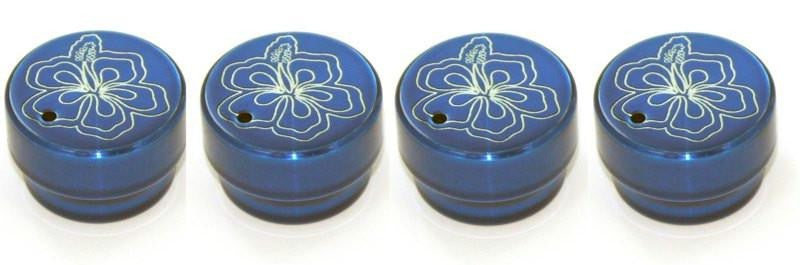 All Sales Interior Dash Knobs(set of 4) AC+4wd knob- Hibiscus Blue