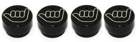 All Sales Interior Dash Knobs (set of 4) AC+4wd knob- Hang Loose Black