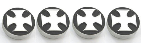 All Sales Interior Dash Knobs (set of 4) AC+4wd knob- Iron Cross Black