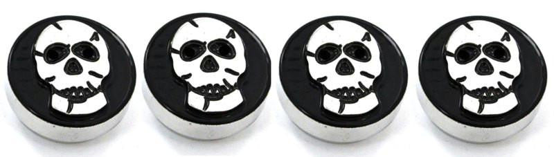 All Sales Interior Dash Knobs (set of 4) AC+4wd knob- Skull Black