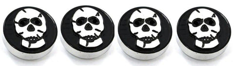 All Sales Interior Dash Knobs (set of 4) AC+4wd knob- Skull Black