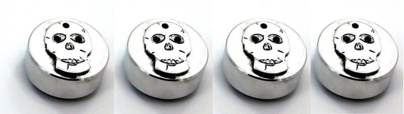 All Sales Interior Dash Knobs (set of 4) AC+4wd knob- Skull Polished