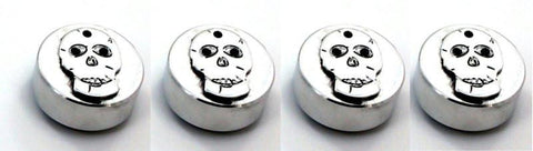 All Sales Interior Dash Knobs (set of 4) AC+4wd knob- Skull Polished