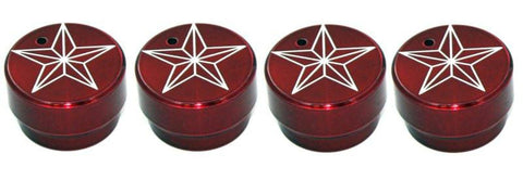 All Sales Interior Dash Knobs (set of 4) AC+4wd knob- Star Red