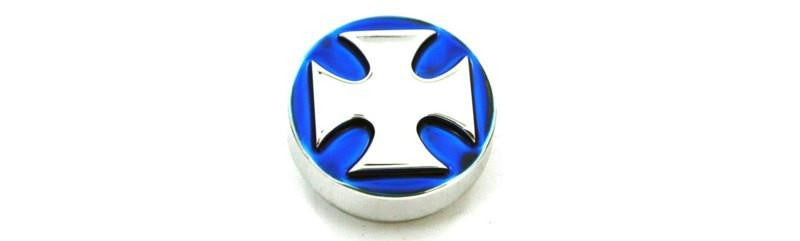 All Sales Interior Dash Knobs (4wd knob only)- Iron Cross Blue