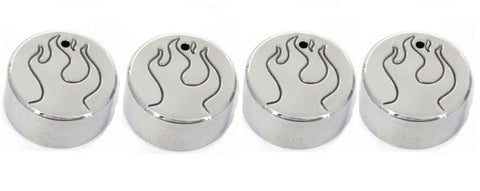 All Sales Interior Dash Knobs (set of 3 & 4wd knob)- Flame Polished