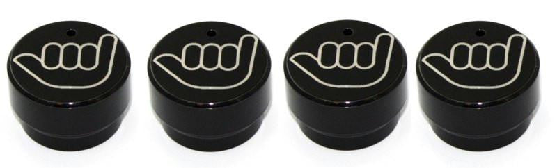 All Sales Interior Dash Knobs (set of 3 & 4wd knob)- Hang Loose Black