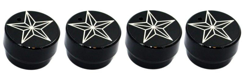 All Sales Interior Dash Knobs (set of 3 & 4wd knob)- Star Black