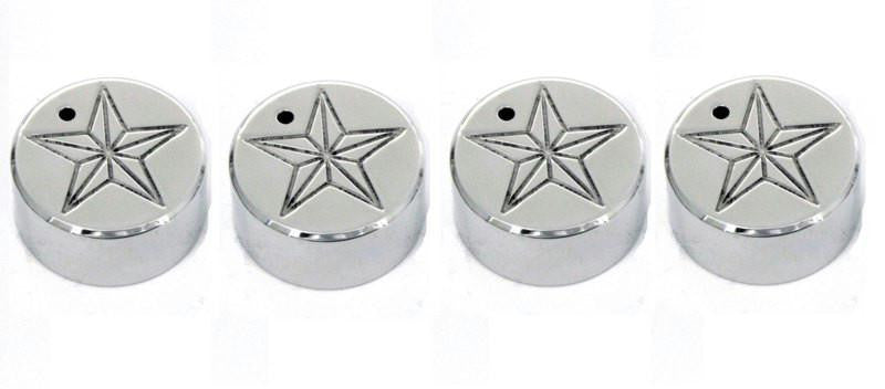 All Sales Interior Dash Knobs (set of 3 & 4wd knob)- Star Polished