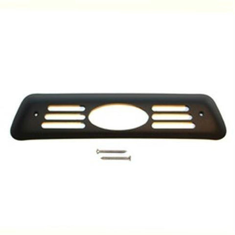 All Sales Oval 3rd Brake Light Cover-Black Powdercoat