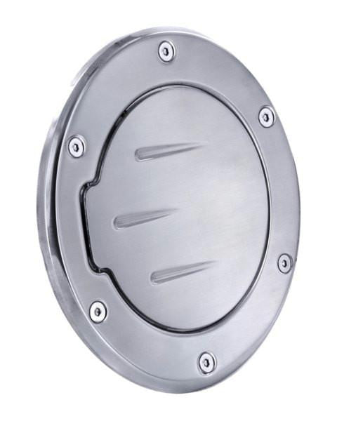 All Sales Race Style Ball-Milled Fuel Dr 6 3-4 Ring O.D. 5 1-8 Door O.D.-Brushed Chrome