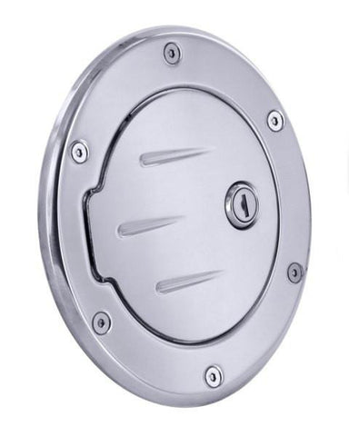 All Sales Race Style Ball-Milled Fuel Dr 6 3-4 Ring O.D. 5 1-8 Door O.D.-Chrome Locking