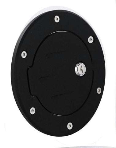 All Sales Race Style Ball-Milled Fuel Dr 6 3-4 Ring O.D. 5 1-8 Door O.D.-Flat Black Ring and Locking Door