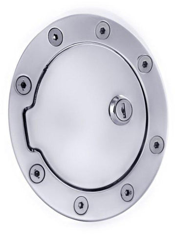 All Sales Race Style Billet Fuel Dr 5 3-4 Ring O.D. 4 1-8 Door O.D.-Chrome Locking