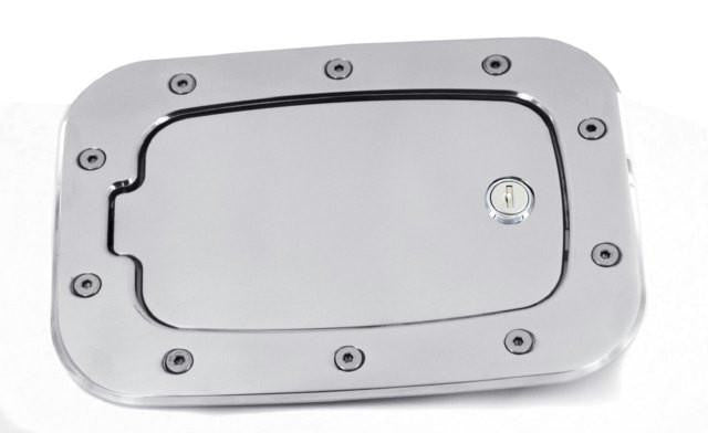 All Sales Race Style Billet Fuel Dr 10 3-8 X 7 5-8 Ring 8 X 4 5-8 Door -Brushed Chrome Locking