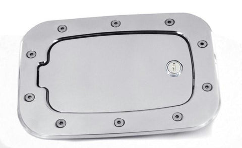 All Sales Race Style Billet Fuel Dr 10 3-8 X 7 5-8 Ring 8 X 4 5-8 Door -Brushed Chrome Locking