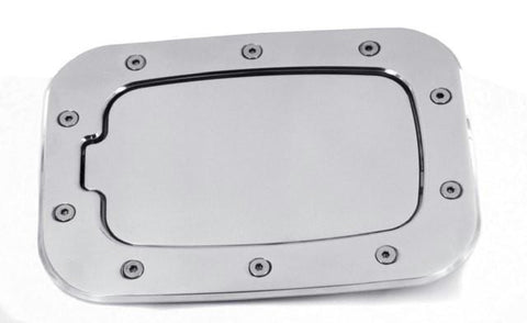 All Sales Race Style Billet Fuel Dr 10 3-8 X 7 5-8 Ring 8 X 4 5-8 Door -Brushed Chrome