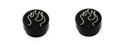 All Sales Interior Dash Knobs (set of 2)- Flame Black