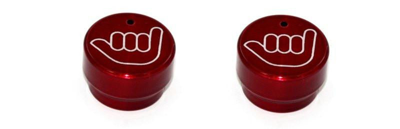 All Sales Interior Dash Knobs (set of 2)- Hang Loose Red