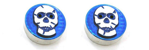 All Sales Interior Dash Knobs (set of 2)- Skull Blue