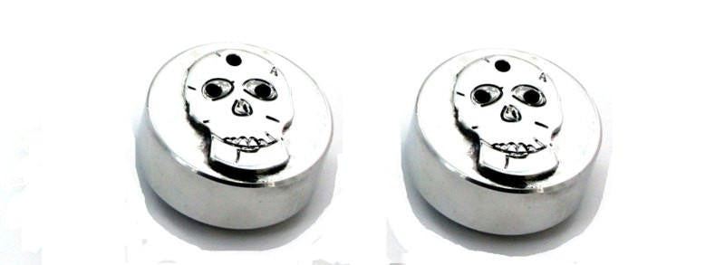 All Sales Interior Dash Knobs (set of 2)- Skull Polished