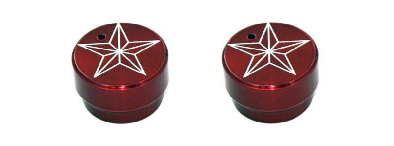 All Sales Interior Dash Knobs (set of 2)- Star Red