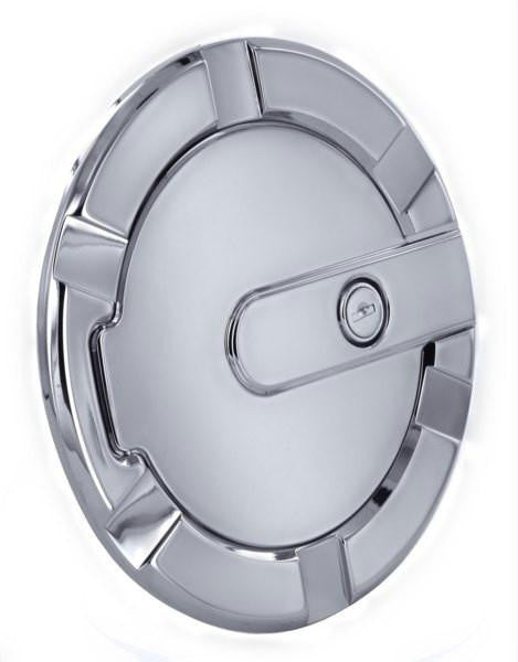 All Sales Striker Style Billet Fuel Dr 7 1-8 Ring O.D. 5 1-8 Door O.D. -Brushed Chrome Locking