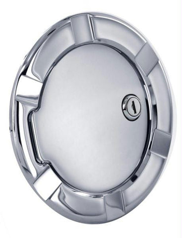 All Sales Striker Style Billet Fuel Dr 6 5-16 Ring O.D. 4 1-2 Door O.D.-Chrome Locking