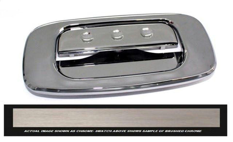 All Sales Brush Chrome Tailgate assembly-dimple