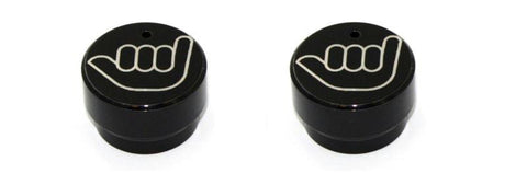 All Sales Interior Dash Knobs (set of 2)- Hang Loose Black