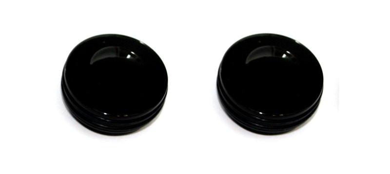 All Sales Interior Dash Knobs (set of 2)- O-ring Black