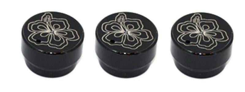 All Sales Head Light Knob (1 Knob)- Hibiscus Black