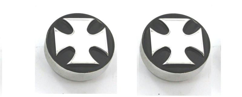 All Sales Head Light Knob (1 Knob)- Iron Cross Black