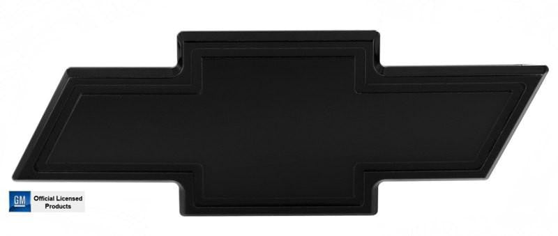 All Sales Chevy Bowtie Liftgate Emblem W-Border- Black Powdercoat