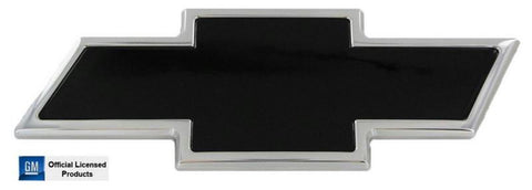 All Sales Chevy Bowtie Liftgate Emblem - Chrome-Black Powdercoat