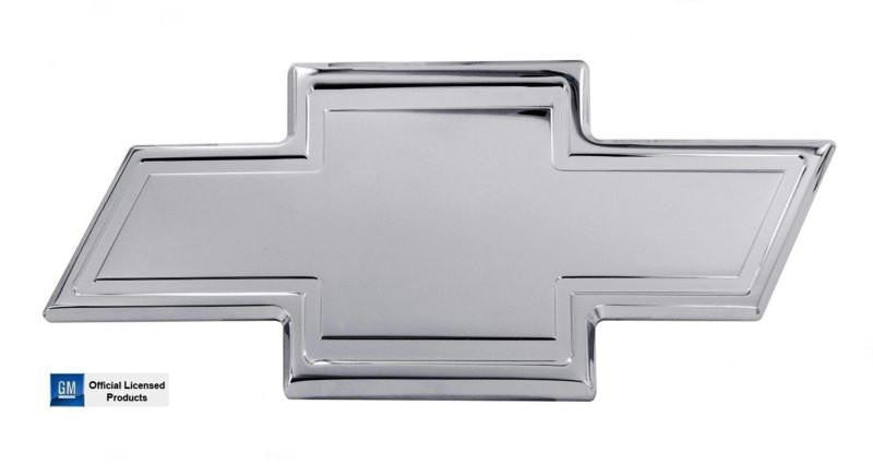 All Sales Chevy Bowtie Tailgate Emblem W-Border- Chrome